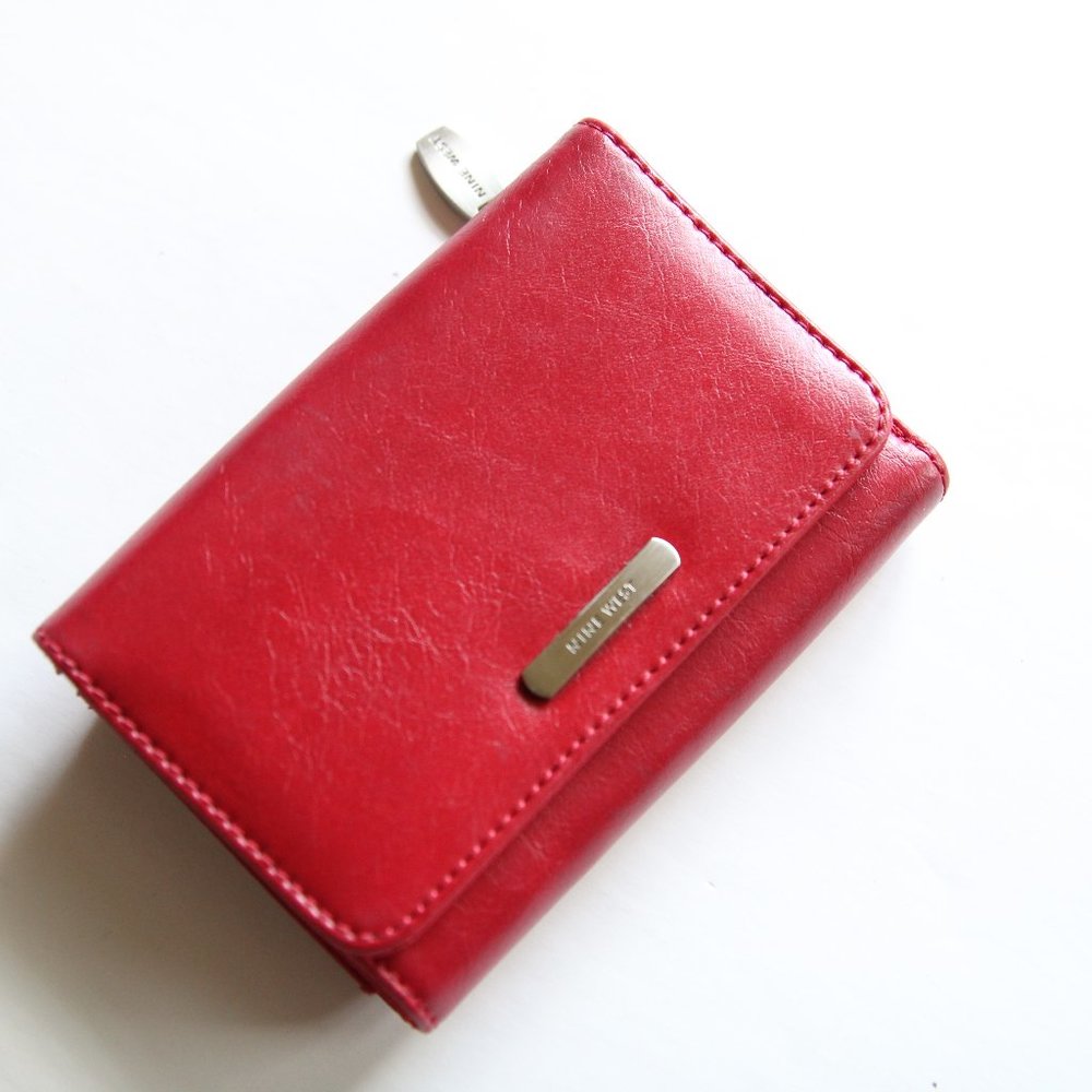 Nine West Red Leather Wallet